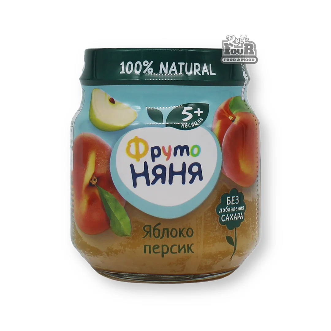 Puree "FrutoNyanya" with apples and peaches 100g